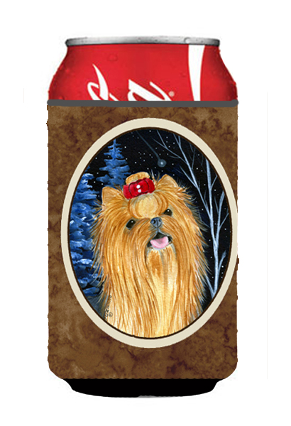 Starry Night Yorkie Can Or bottle sleeve Hugger
