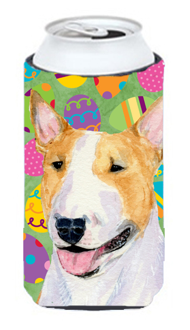 Bull Terrier Easter Eggtravaganza Tall Boy bottle sleeve Hugger