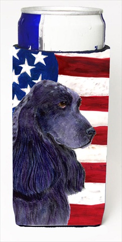 Usa American Flag With Cocker Spaniel Michelob Ultra bottle sleeves For Slim Cans