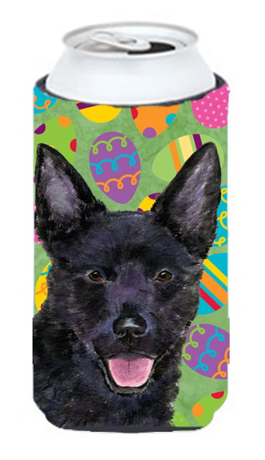 Australian Kelpie Easter Eggtravaganza Tall Boy bottle sleeve Hugger