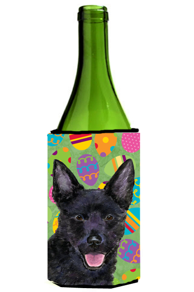 Australian Kelpie Easter Eggtravaganza Wine bottle sleeve Hugger