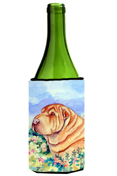 Picture of Carolines Treasures 7271LITERK Shar Pei Wine bottle sleeve Hugger - 24 Oz.