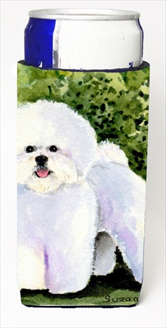 Bichon Frise Michelob Ultra bottle sleeves For Slim Cans - 12 Oz.
