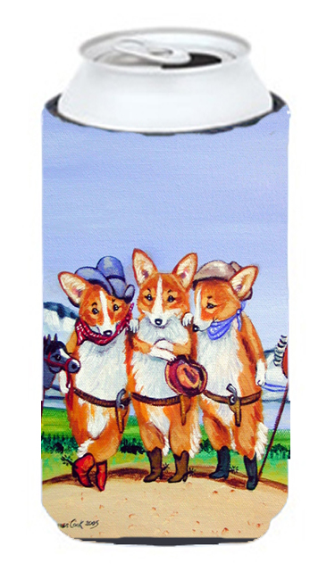 Cowboy Corgi Tall Boy bottle sleeve Hugger - 22 To 24 Oz.