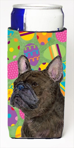 French Bulldog Easter Eggtravaganza Michelob Ultra bottle sleeves For Slim Cans - 12 Oz.