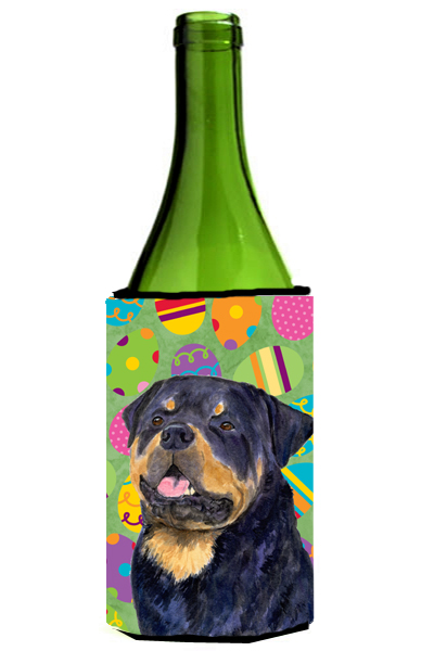 Rottweiler Easter Eggtravaganza Wine bottle sleeve Hugger - 24 Oz.