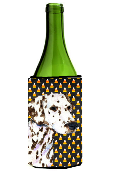 Dalmatian Candy Corn Halloween Portrait Wine bottle sleeve Hugger - 24 Oz.
