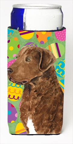 Chesapeake Bay Retriever Easter Eggtravaganza Michelob Ultra bottle sleeves For Slim Cans - 12 Oz.