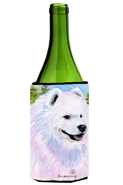 Picture of Carolines Treasures SS8755LITERK Samoyed Wine bottle sleeve Hugger - 24 Oz.
