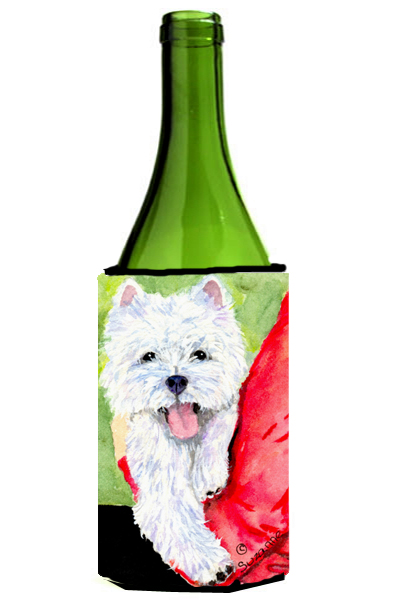 Picture of Carolines Treasures SS8784LITERK Westie Wine bottle sleeve Hugger - 24 Oz.