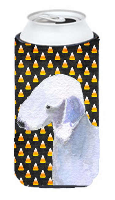 Bedlington Terrier Candy Corn Halloween Portrait Tall Boy bottle sleeve Hugger - 22 To 24 Oz.