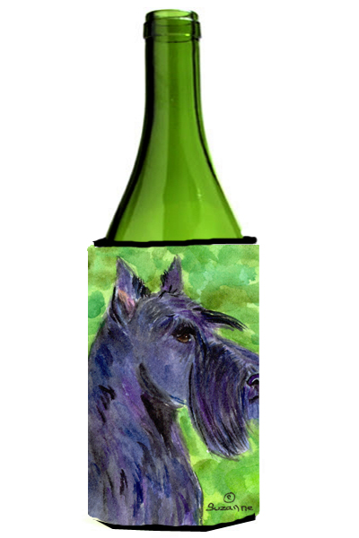 Picture of Carolines Treasures SS8792LITERK Scottish Terrier Wine bottle sleeve Hugger - 24 Oz.