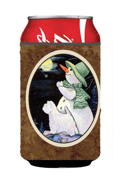 Picture of Carolines Treasures SS8797CC Snowman With Westie Can Or bottle sleeve Hugger - 12 Oz.