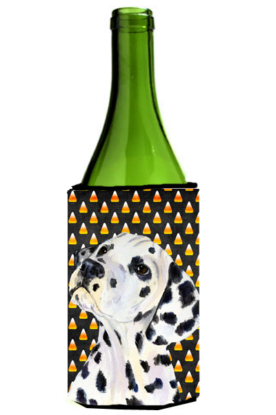 Dalmatian Candy Corn Halloween Portrait Wine bottle sleeve Hugger - 24 Oz.