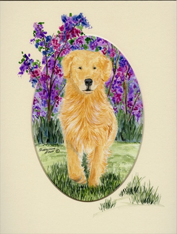 Picture of Carolines Treasures SS8060CHF Golden Retriever Flag Canvas - House Size