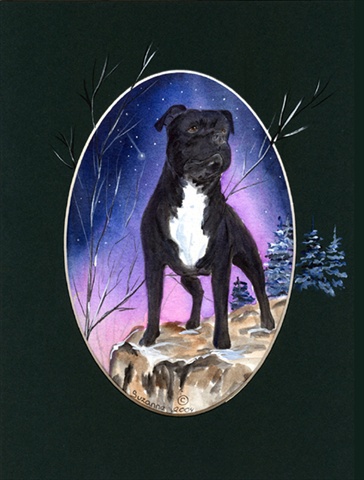 Staffie Flag - Garden Size