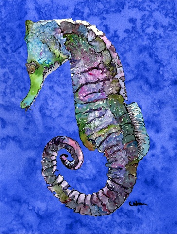 Seahorse Flag Canvas - House Size