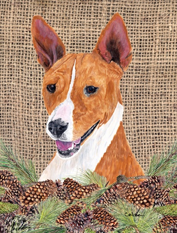 Basenji Flag - Garden Size
