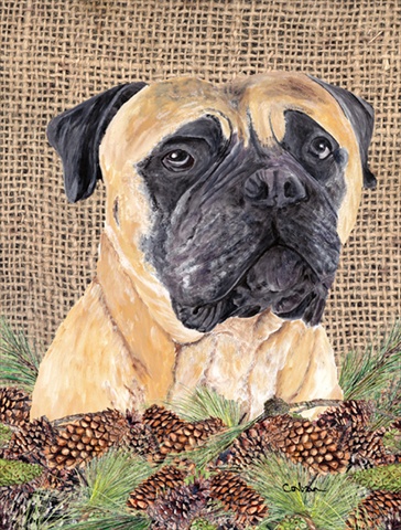 Mastiff Flag Canvas - House Size