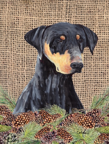 Doberman Flag - Garden Size