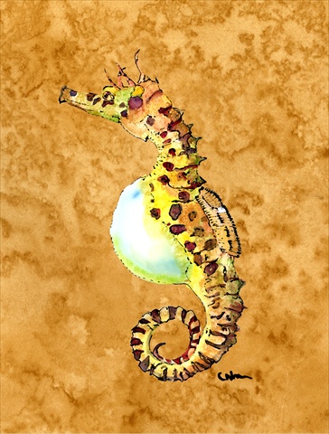 8640GF Seahorse Flag - Garden Size