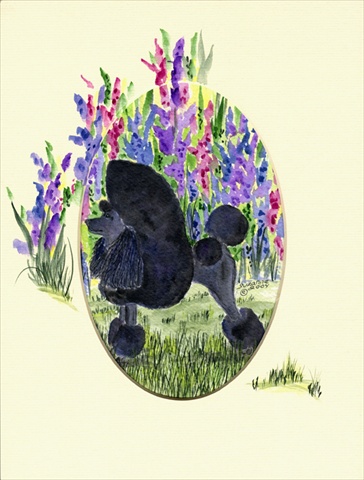Poodle Flag - Garden Size