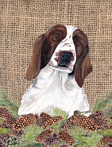 SC9043GF Welsh Springer Spaniel Flag - Garden Size