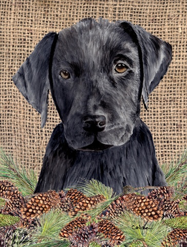Labrador Flag - Garden Size