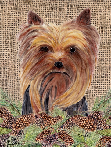 Yorkie Flag - Garden Size