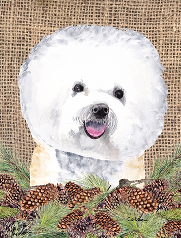 Bichon Frise Flag - Garden Size