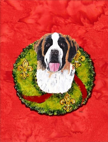 Saint Bernard Flag - Garden Size