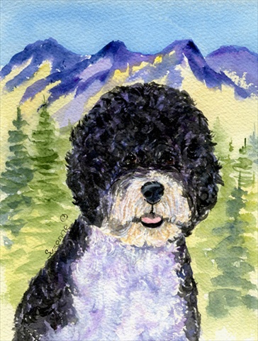 Portuguese Water Dog Flag - Garden Size