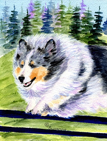 Sheltie Flag - Garden Size