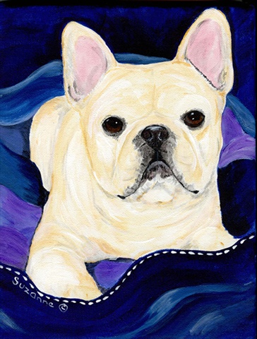 French Bulldog Flag Canvas - House Size