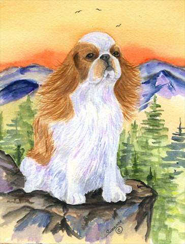 English Toy Spaniel Flag - Garden Size
