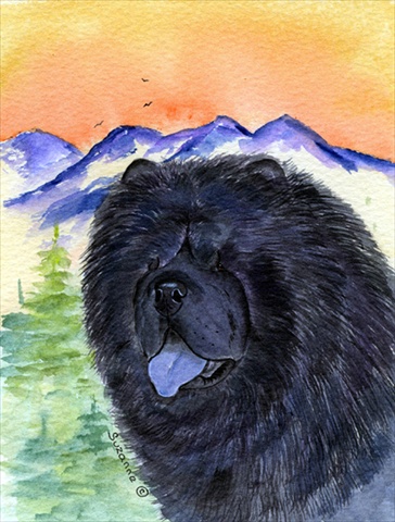 Chow Chow Flag Canvas - House Size