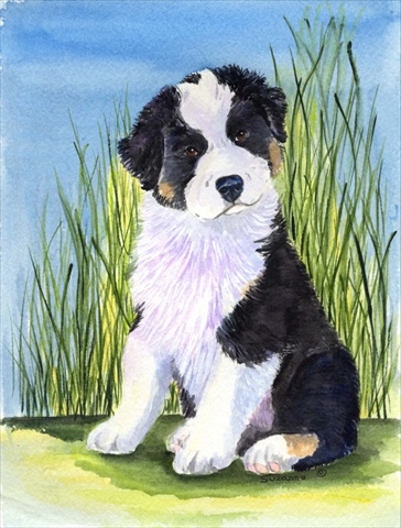 Australian Shepherd Flag - Garden Size