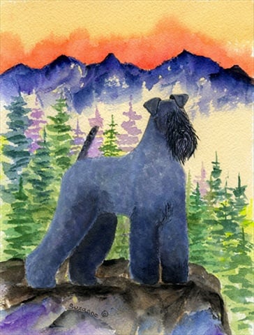 Kerry Blue Terrier Flag Canvas - House Size