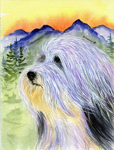 Bearded Collie Flag - Garden Size