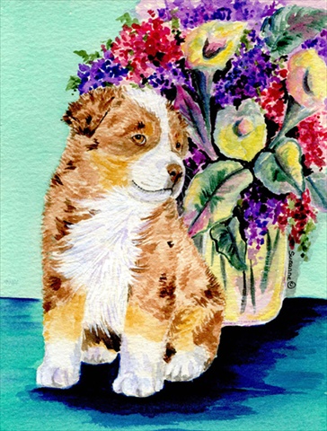 Australian Shepherd Flag - Garden Size