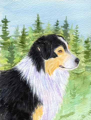 Australian Shepherd Flag - Garden Size