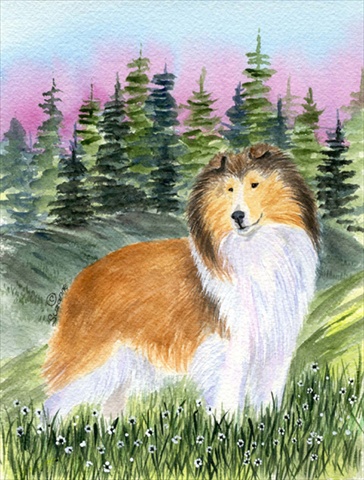 SS8321GF Sheltie Flag - Garden Size