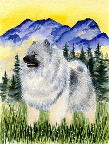 SS8323GF Keeshond Flag - Garden Size