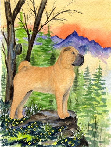 Shar Pei Flag - Garden Size