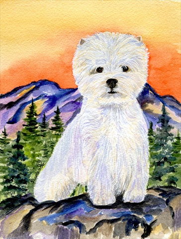 Westie Flag - Garden Size