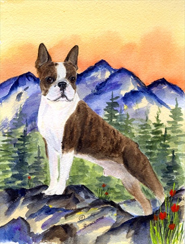 Boston Terrier Flag - Garden Size