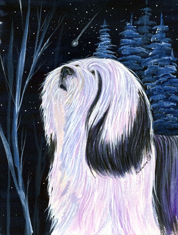 Tibetan Terrier Flag - Garden Size