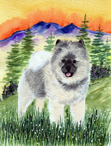 Keeshond Flag - Garden Size