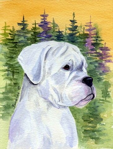 Boxer Canvas Flag - House Size- 28 x 40 in.