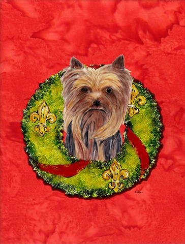 Yorkie Flag - Garden Size, 11 x 15 in.